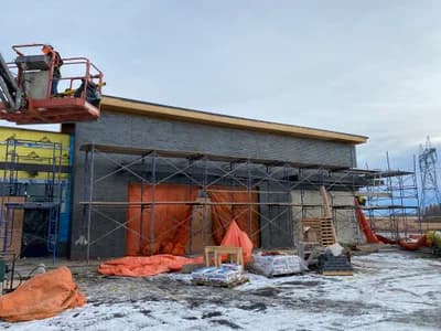 Stone masonry residential project