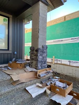 Brick masonry installation