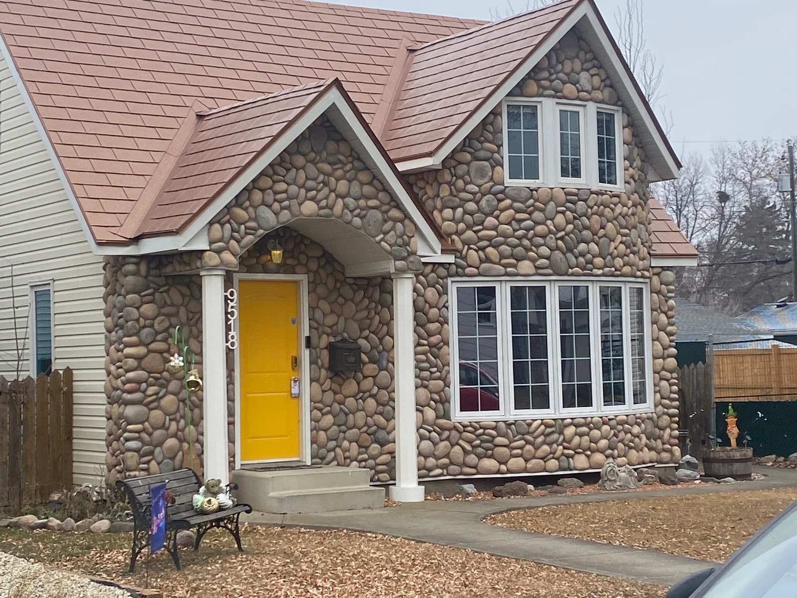 Stone facade residential project by Olympus Masonry
